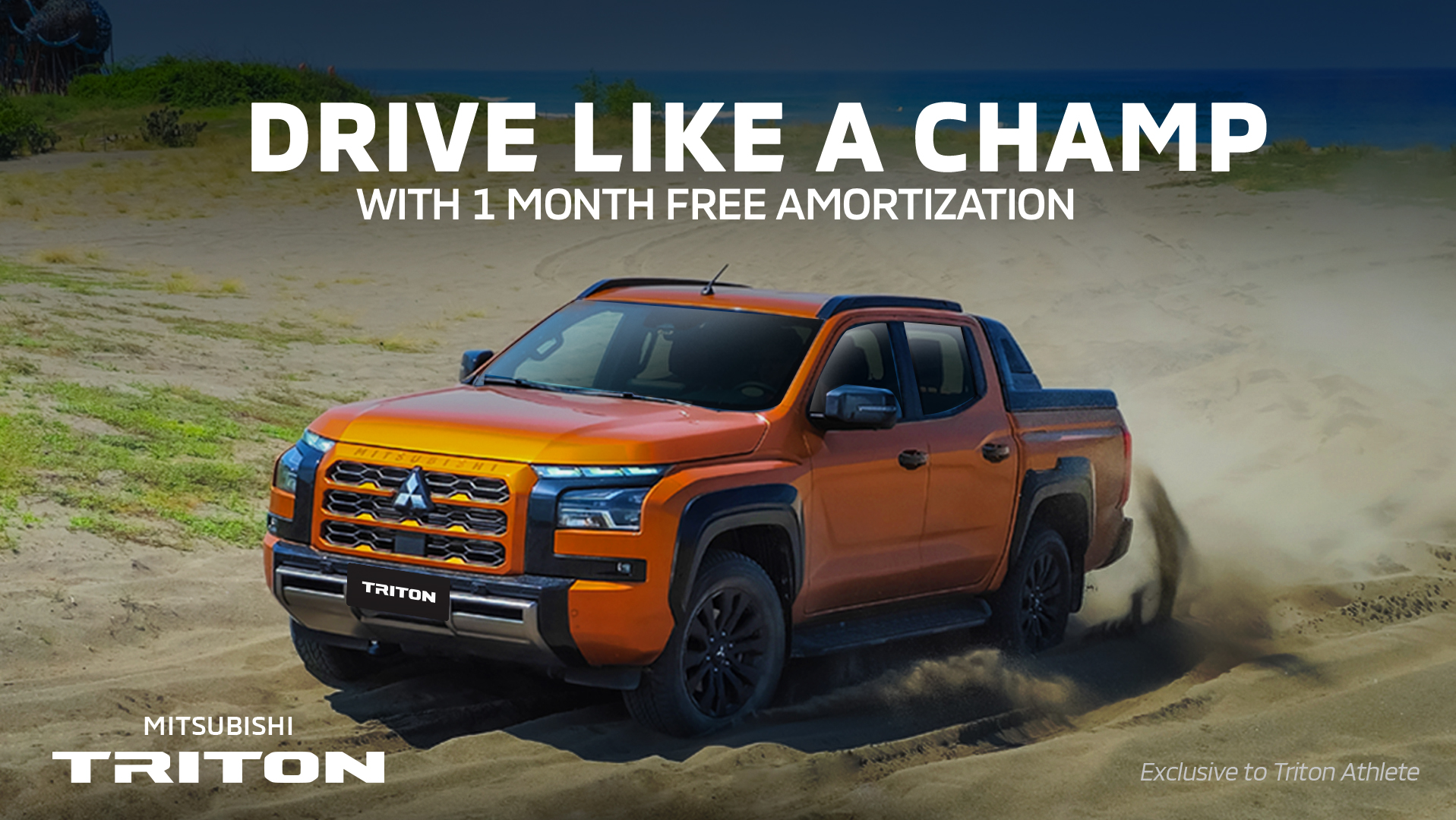 TRITON ATHLETE & GLX with 1-Month FREE Amortization